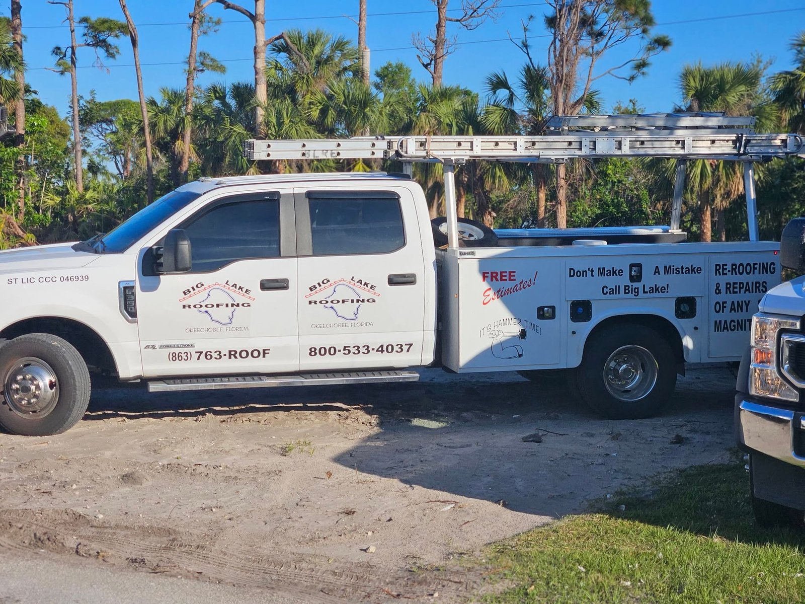 Big Lake Roofing & Repairs work truck